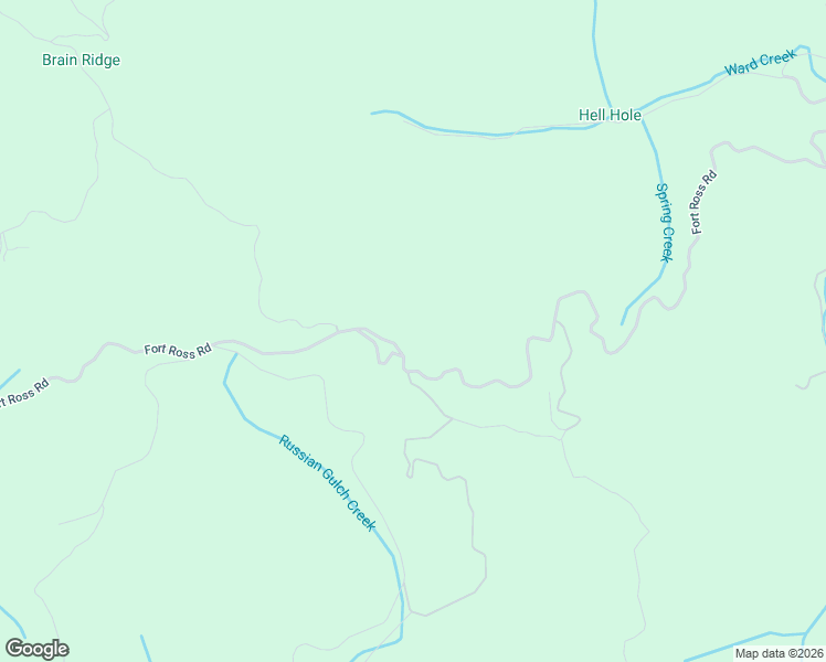 map of restaurants, bars, coffee shops, grocery stores, and more near 22510 Fort Ross Road in Cazadero