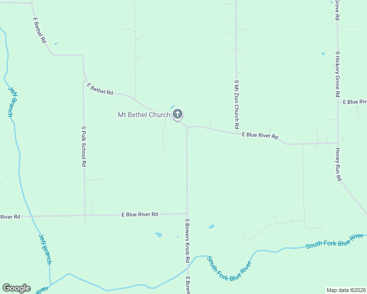 map of restaurants, bars, coffee shops, grocery stores, and more near 9120 East Blue River Road in New Pekin