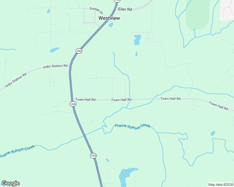 map of restaurants, bars, coffee shops, grocery stores, and more near 7253 Town Hall Road in Belleville