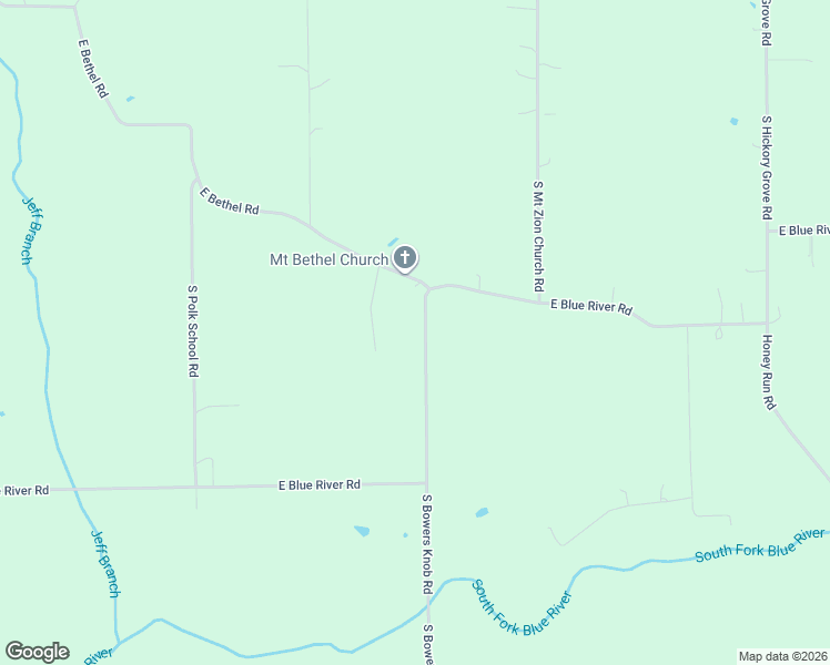 map of restaurants, bars, coffee shops, grocery stores, and more near 9120 East Blue River Road in New Pekin