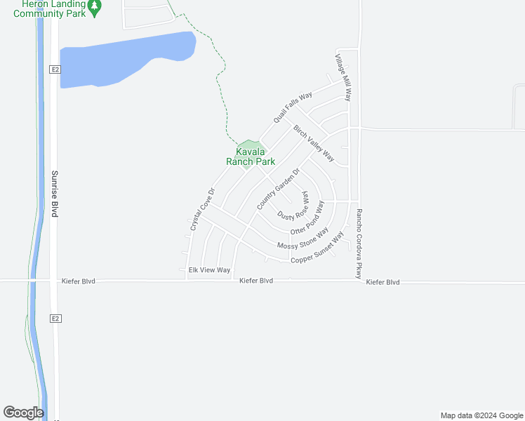 map of restaurants, bars, coffee shops, grocery stores, and more near 5394 Otter Pond Way in Rancho Cordova