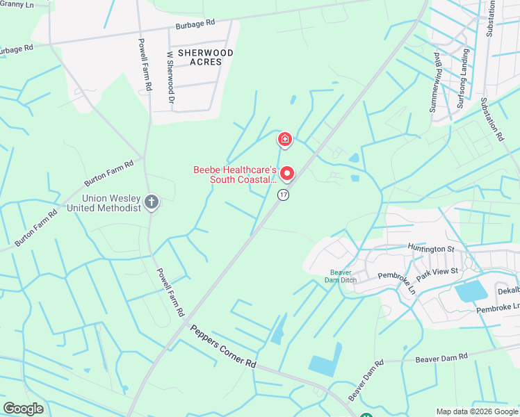 map of restaurants, bars, coffee shops, grocery stores, and more near in Ocean View