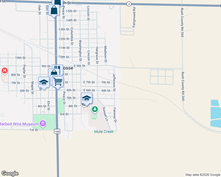 map of restaurants, bars, coffee shops, grocery stores, and more near 722 East 6th Street in La Crosse