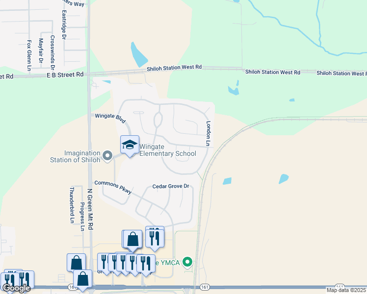 map of restaurants, bars, coffee shops, grocery stores, and more near 2639 Welsch Drive in Belleville