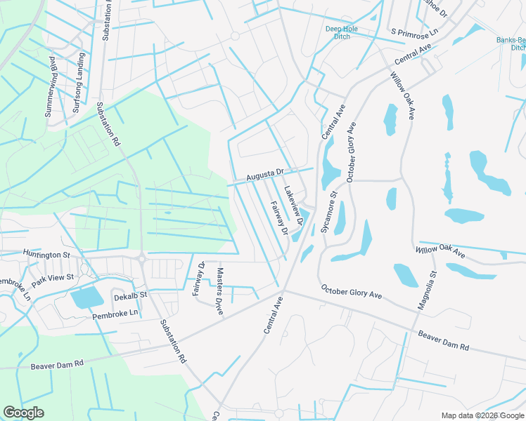 map of restaurants, bars, coffee shops, grocery stores, and more near 13 Golden Eagle Drive in Ocean View