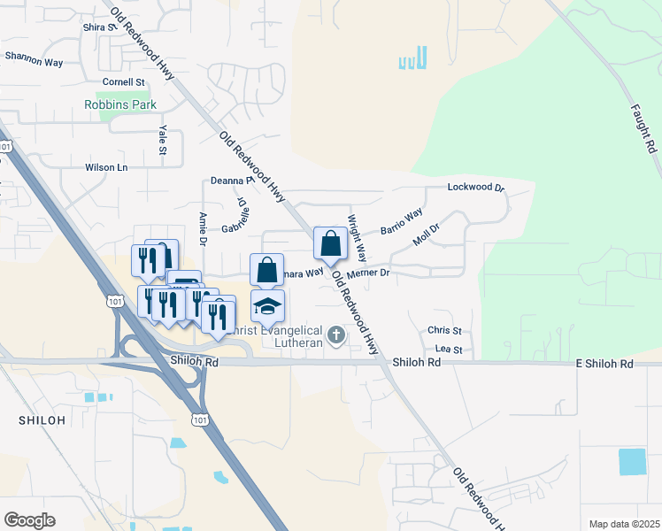 map of restaurants, bars, coffee shops, grocery stores, and more near 105 Tamara Court in Windsor