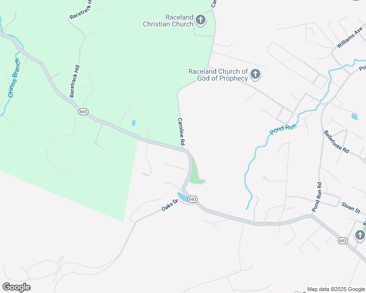 map of restaurants, bars, coffee shops, grocery stores, and more near 355 Caroline School Rd in Raceland