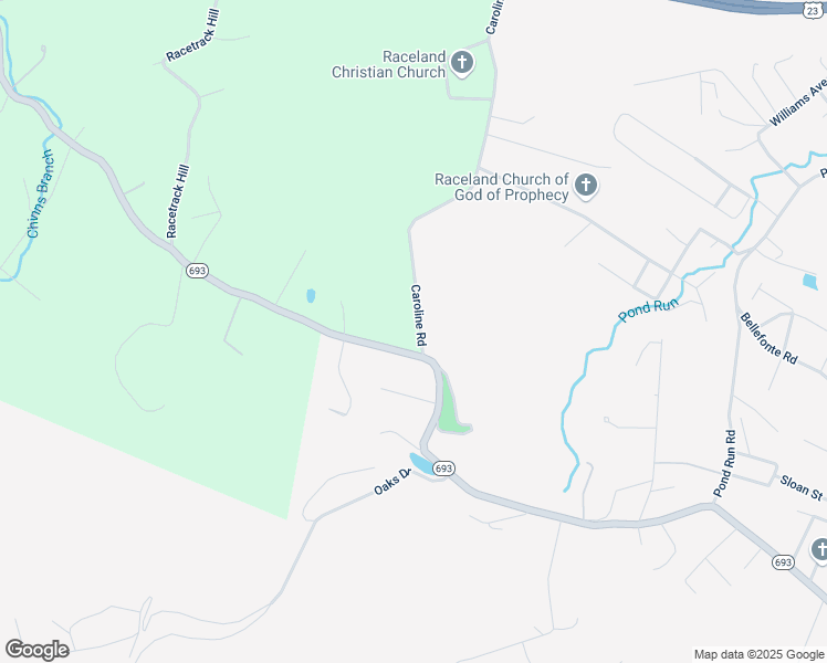 map of restaurants, bars, coffee shops, grocery stores, and more near 329-355 Caroline School Rd in Raceland