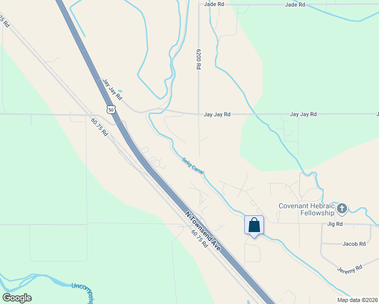 map of restaurants, bars, coffee shops, grocery stores, and more near 61928 Jay Jay Road in Montrose