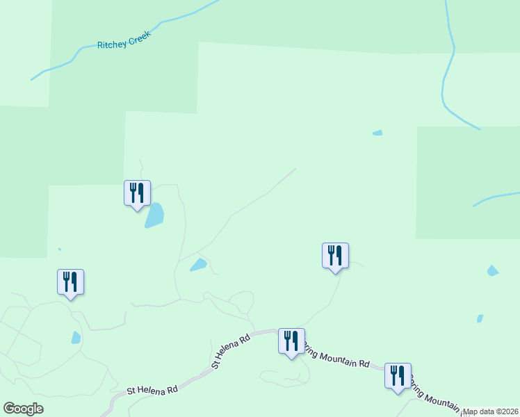 map of restaurants, bars, coffee shops, grocery stores, and more near 4046 Spring Mountain Road in St. Helena