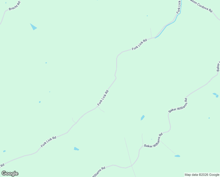 map of restaurants, bars, coffee shops, grocery stores, and more near 1401 Fork Lick Road in Corinth