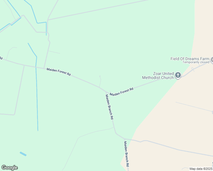 map of restaurants, bars, coffee shops, grocery stores, and more near 4760 Maiden Forest Road in Rhodesdale