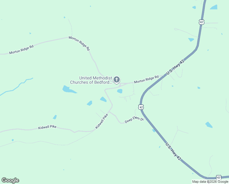 map of restaurants, bars, coffee shops, grocery stores, and more near Kidwell Pike in Pendleton