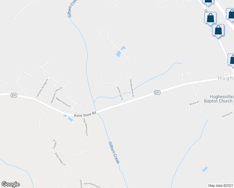 map of restaurants, bars, coffee shops, grocery stores, and more near 6599 James Lee Drive in Hughesville