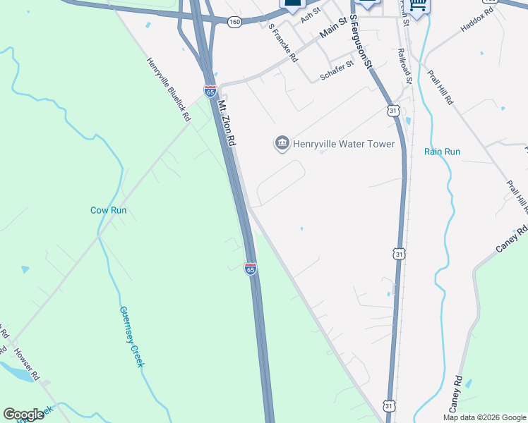 map of restaurants, bars, coffee shops, grocery stores, and more near 804 Twin Oaks Drive in Henryville