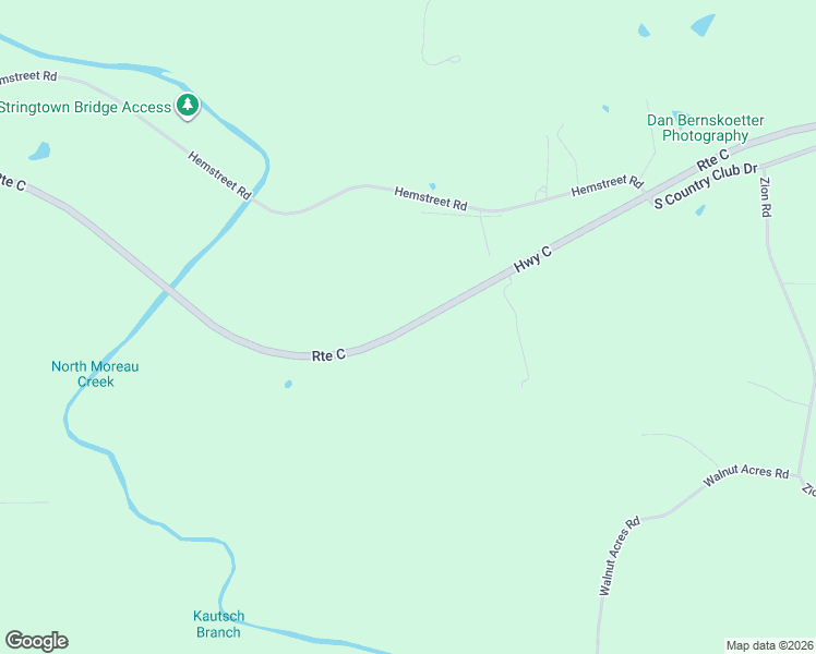 map of restaurants, bars, coffee shops, grocery stores, and more near State Route C in Cole County