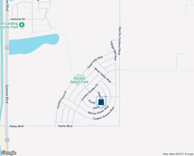 map of restaurants, bars, coffee shops, grocery stores, and more near 5005 Heather Ranch Way in Rancho Cordova