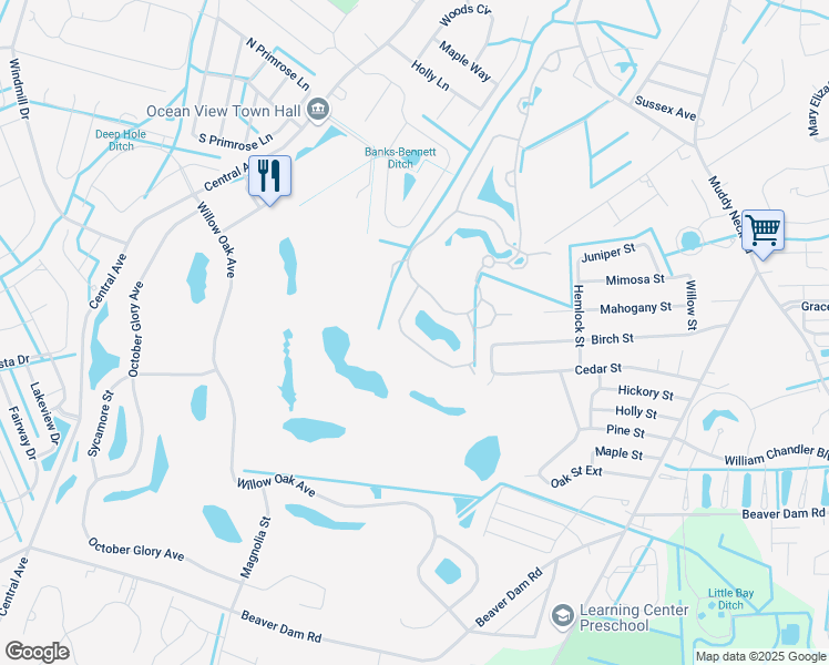 map of restaurants, bars, coffee shops, grocery stores, and more near 33240 Paradisio Greens in Ocean View