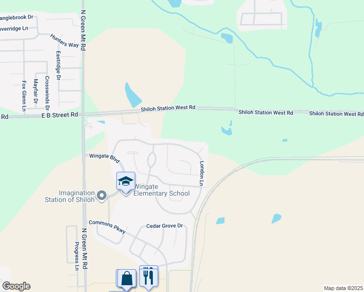map of restaurants, bars, coffee shops, grocery stores, and more near 2634 London Lane in Belleville