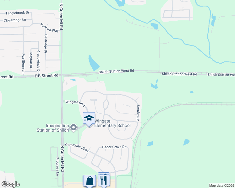 map of restaurants, bars, coffee shops, grocery stores, and more near 2634 London Lane in Belleville