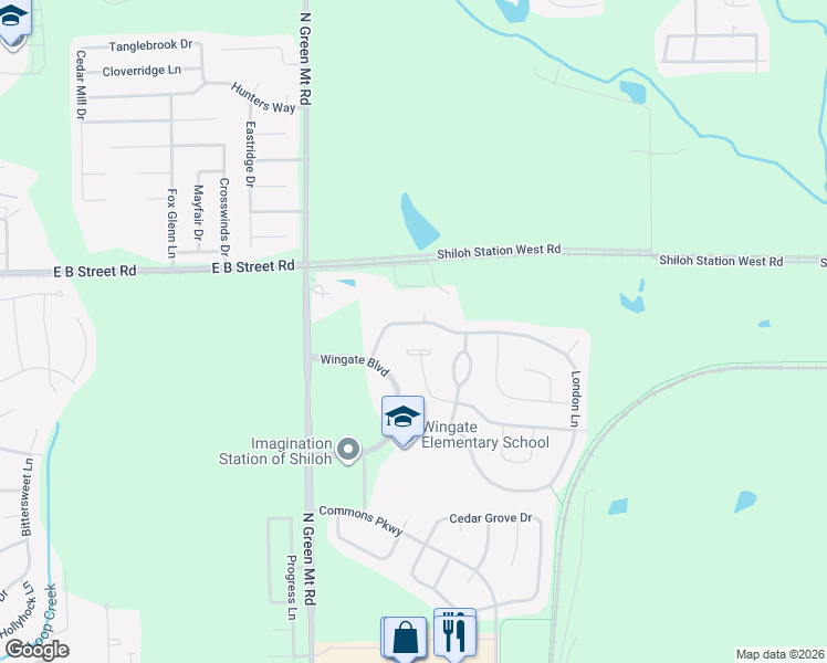 map of restaurants, bars, coffee shops, grocery stores, and more near 2550 London Lane in Belleville