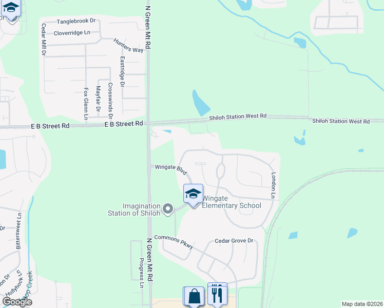 map of restaurants, bars, coffee shops, grocery stores, and more near 2550 London Lane in Belleville