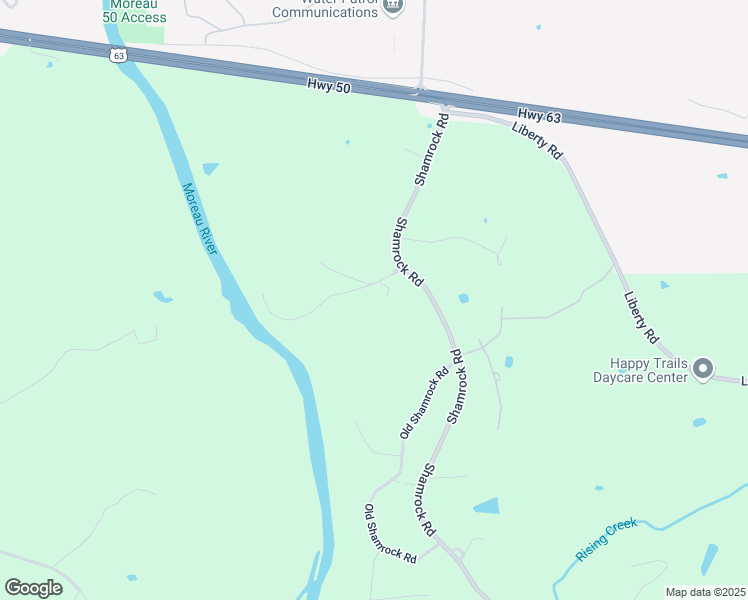 map of restaurants, bars, coffee shops, grocery stores, and more near 5910 Gove's Lane in Jefferson City