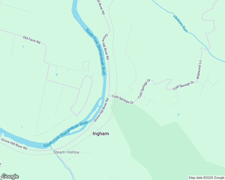 map of restaurants, bars, coffee shops, grocery stores, and more near 4551 State Route 650 in Shenandoah