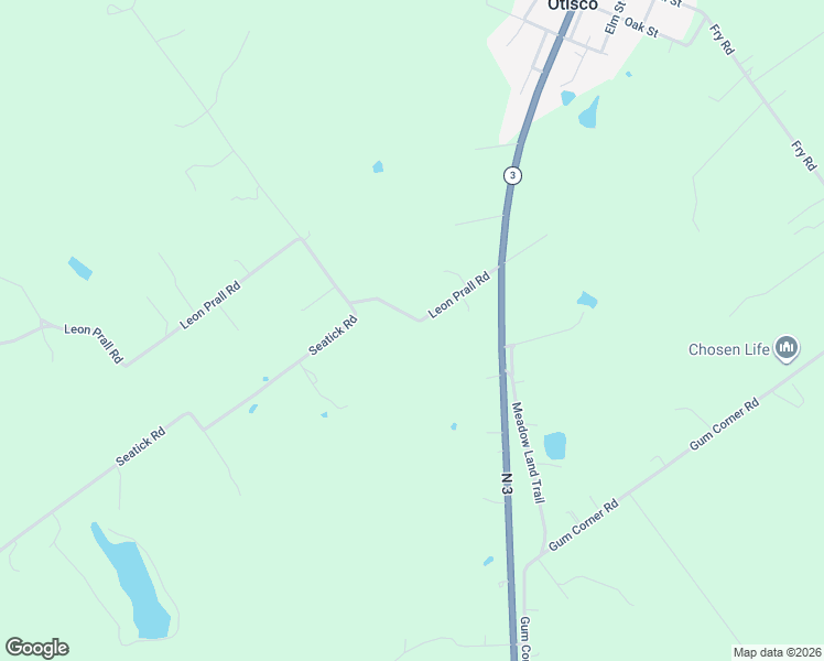 map of restaurants, bars, coffee shops, grocery stores, and more near 308 Leon Prall Road in Otisco