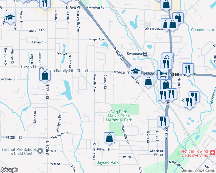 map of restaurants, bars, coffee shops, grocery stores, and more near 1623 Allen Drive in Swansea