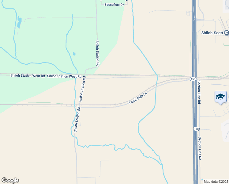 map of restaurants, bars, coffee shops, grocery stores, and more near 1090 Shiloh Station Road in Belleville