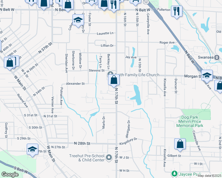 map of restaurants, bars, coffee shops, grocery stores, and more near 3 Hidden Valley Drive in Swansea