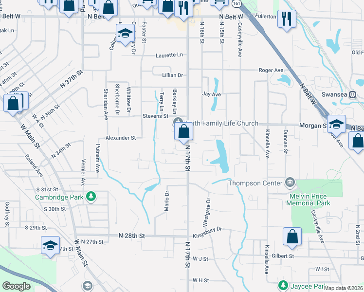 map of restaurants, bars, coffee shops, grocery stores, and more near 3 Hidden Valley Drive in Swansea