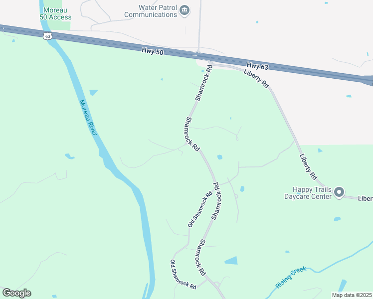 map of restaurants, bars, coffee shops, grocery stores, and more near 5910 Gove's Lane in Jefferson City
