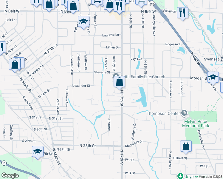 map of restaurants, bars, coffee shops, grocery stores, and more near 3 Hidden Valley Drive in Swansea