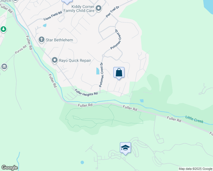 map of restaurants, bars, coffee shops, grocery stores, and more near 3314 Barnetts Crossing Place in Triangle