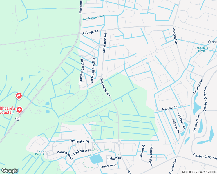 map of restaurants, bars, coffee shops, grocery stores, and more near 39192 Surfbird Drive in Millville
