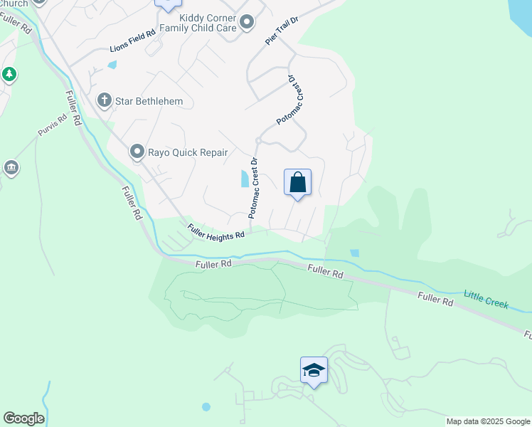 map of restaurants, bars, coffee shops, grocery stores, and more near 3314 Barnetts Crossing Place in Triangle