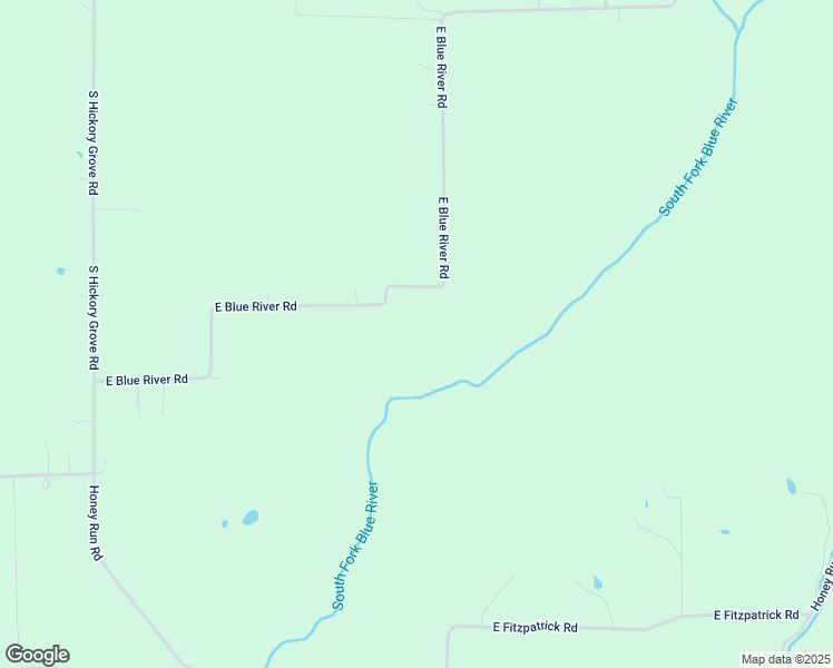 map of restaurants, bars, coffee shops, grocery stores, and more near 10207 East Blue River Road in New Pekin