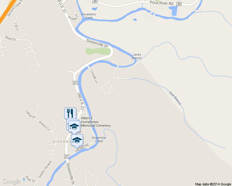 map of restaurants, bars, coffee shops, grocery stores, and more near 610 Crindle Ln in Sissonville