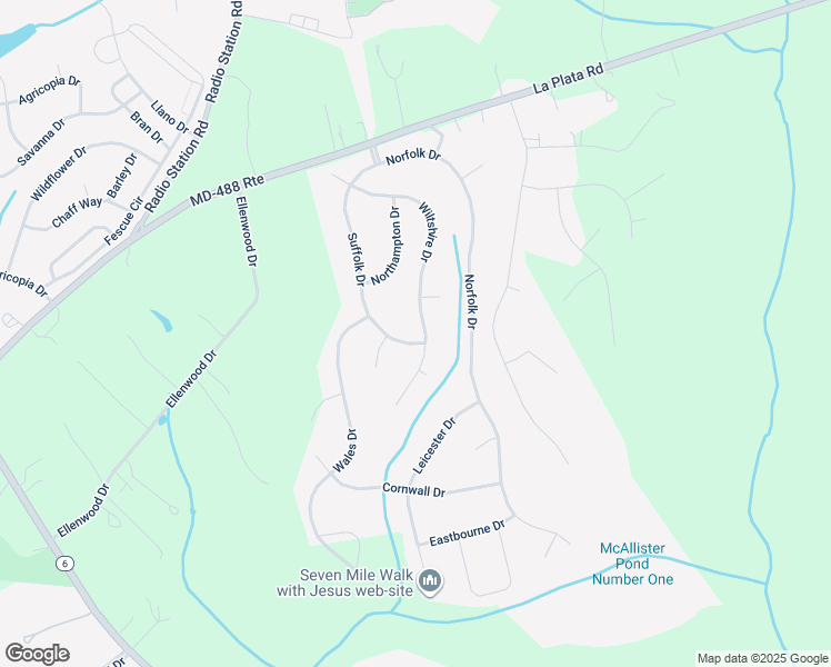 map of restaurants, bars, coffee shops, grocery stores, and more near 1033 Wiltshire Drive in La Plata