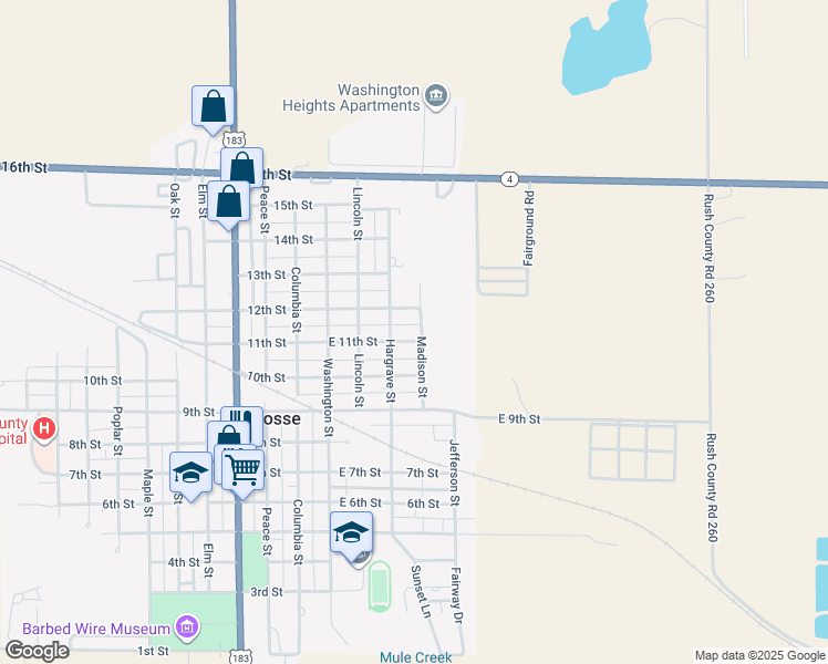 map of restaurants, bars, coffee shops, grocery stores, and more near 615 East 11th Street in La Crosse
