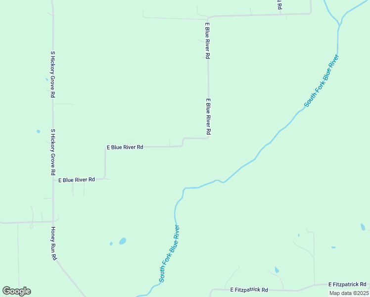 map of restaurants, bars, coffee shops, grocery stores, and more near 10207 East Blue River Road in New Pekin