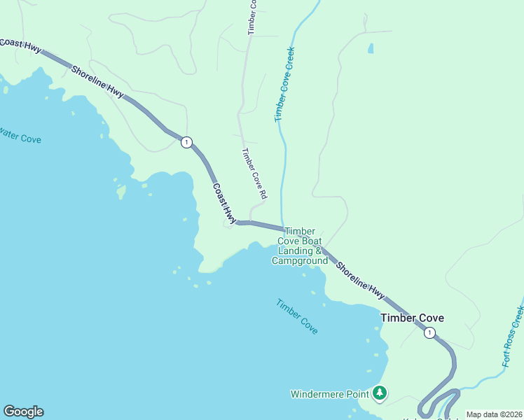 map of restaurants, bars, coffee shops, grocery stores, and more near 21972 Timber Cove Road in Jenner