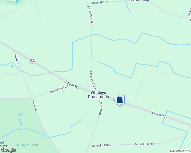 map of restaurants, bars, coffee shops, grocery stores, and more near 31697 East Trap Pond Road in Laurel