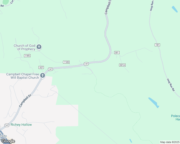 map of restaurants, bars, coffee shops, grocery stores, and more near 56 Township Road 606 in Ironton