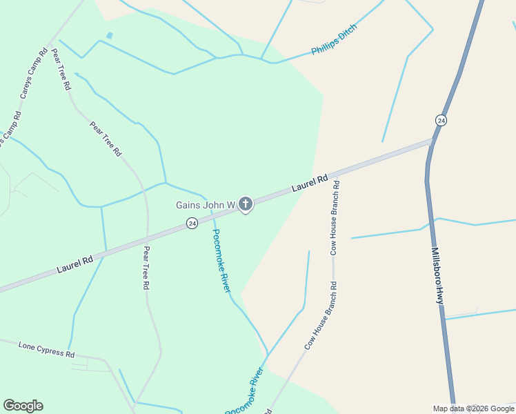 map of restaurants, bars, coffee shops, grocery stores, and more near 21158 Laurel Road in Millsboro