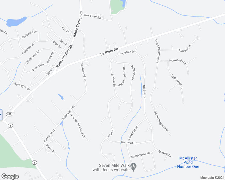 map of restaurants, bars, coffee shops, grocery stores, and more near 1029 Suffolk Drive in La Plata