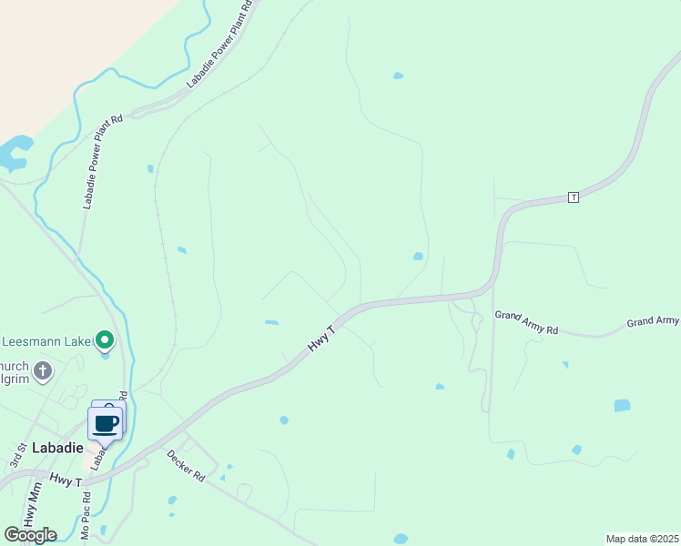 map of restaurants, bars, coffee shops, grocery stores, and more near 993 Lakeway Drive in Labadie