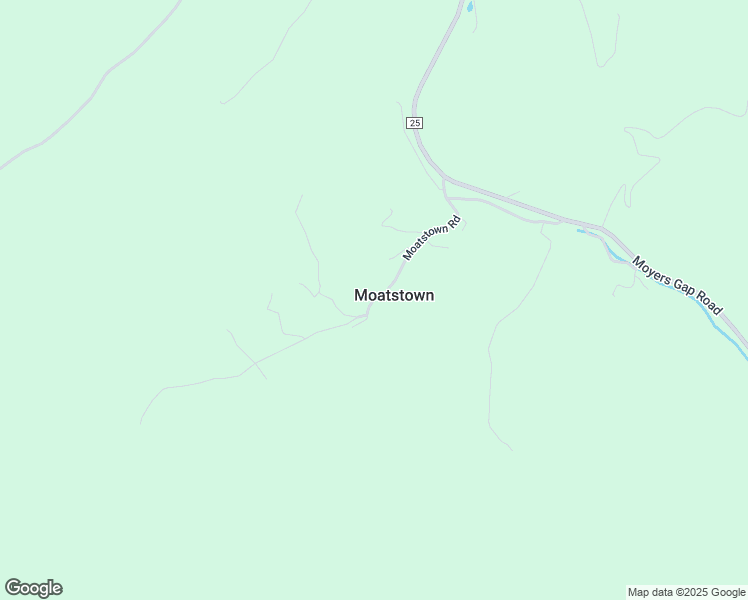 map of restaurants, bars, coffee shops, grocery stores, and more near Moatstown Road in Pendleton County